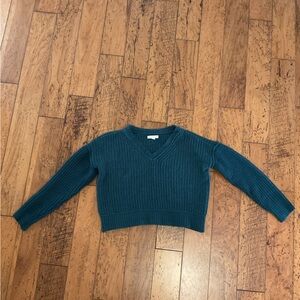 Aeropostale Deep Teal V-Neck Sweater